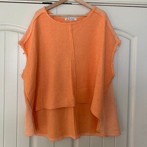 Free People Distressed Fleece Top, Size XL
